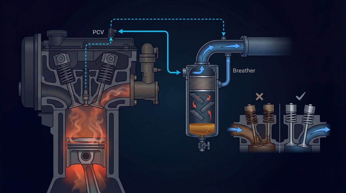 Turbo engine oil system diagram showing oil cooler circuit, turbo oil feed and drain lines, and temperature monitoring points
